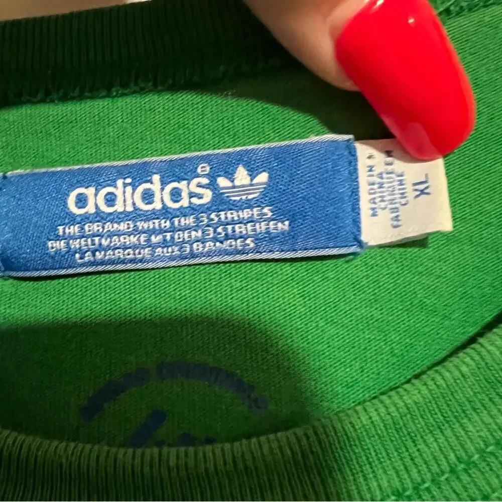 Adidas Stan Smith Graphic Tee Leaf Originals Vintage Style Men’s XL Emerald